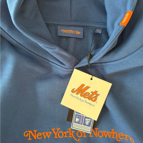 New York or Nowhere x Mets Collab Signature Hoodie UNISEX - Picture 8 of 10